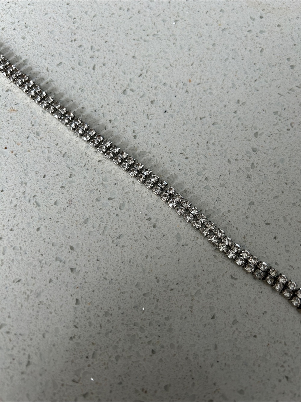 Statement Rhinestone Chain Belt – Double Row Crystal | Extra Long 80” + Chain - Picture 6 of 12